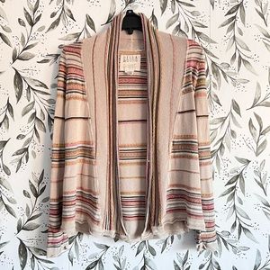 BillaBong  “Pent Up” Stripe Cardigan Sweater - Size small